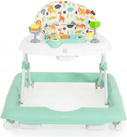 Moni Zizzy Baby Walker with Music for 6+ Months Green