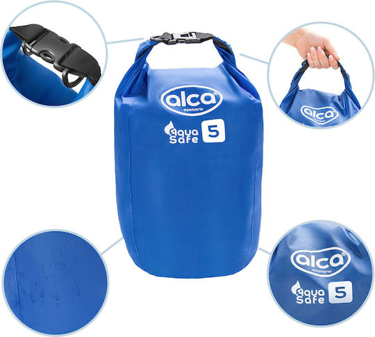 Alca Dry Bag Wasserdichter Pack Sack 5l Roll-top Verschluss Wasserdichter Rucksack Outdoor Tasche