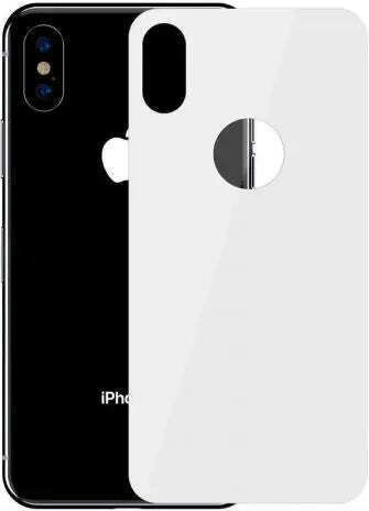 Baseus Iphone Xs Max 0.3 Mm Full Coverage Curved T-glass Rear Protector White Sgapiph65-bm02