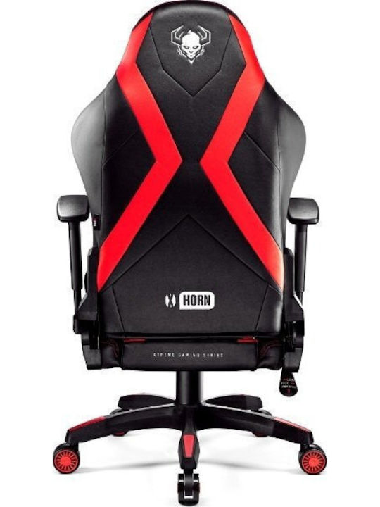 Diablo X-Horn 2.0 Καρέκλα Gaming Δερματίνης με Ρυθμιζόμενα Μπράτσα Μαύρο / Κόκκινο