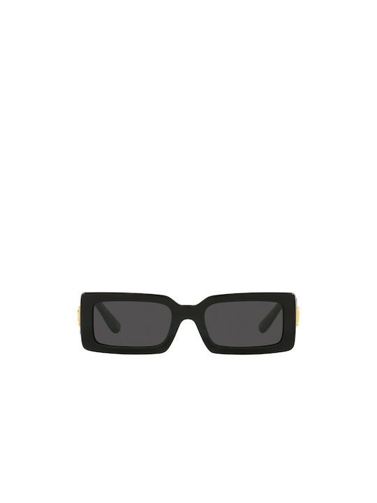 Dolce & Gabbana Women's Sunglasses with Black Plastic Frame and Black Lens DG4416 501/87
