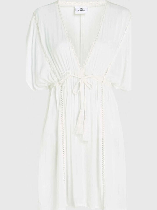 Sommer Mini Damenkleid Weiß