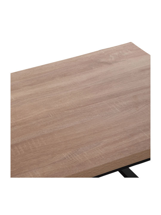 Rectangular Central Coffee Table Shaben Wooden Sonoma Black W120xD60xH46cm