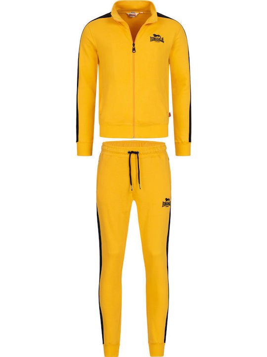 Ανδρικό Σετ Βαμβακερό Φόρμα & Ζακέτα Lonsdale Beickerton Slim Fit Yellow Black