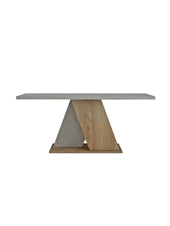 Rectangular Central Coffee Table Dile Wooden Grey W110xL55xH47cm