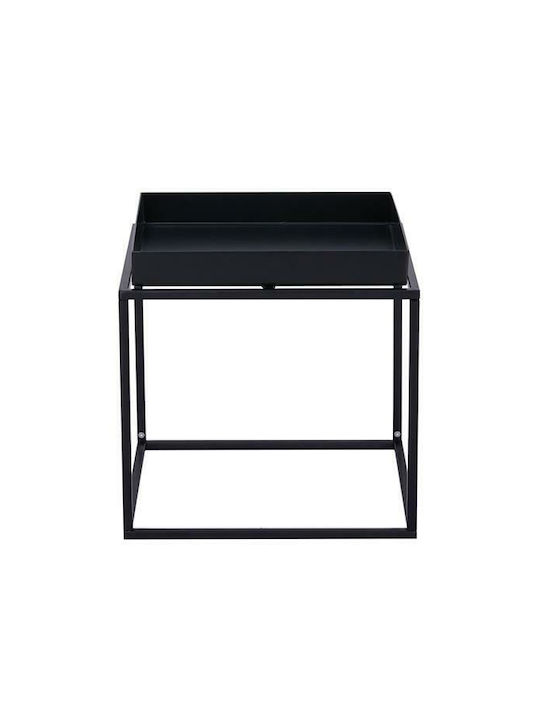 Next Quadratischer Beistelltisch Aus Metall Schwarz M40xL40xH41cm