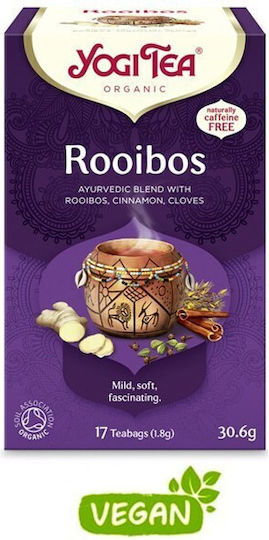 Yogi Tea Червено Чай Органичен продукт Rοoibos 17 Чанти 30.6гр 1бр