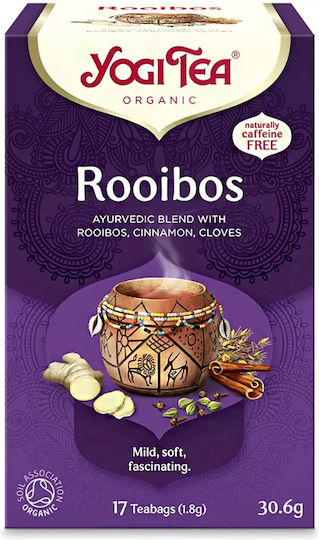 Yogi Tea Червено Чай Органичен продукт Rοoibos 17 Чанти 30.6гр 1бр