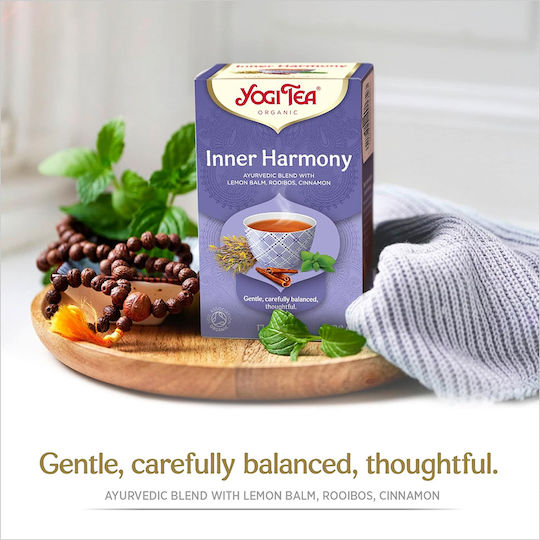 Yogi Tea Κόκκινο Τσάι Βιολογικό Προϊόν Inner Harmony 17 Φακελάκια 30.6gr
