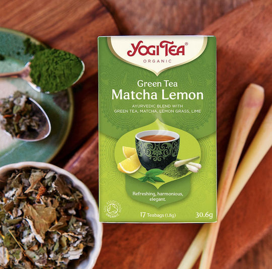 Yogi Tea Matcha Τσάι Βιολογικό Προϊόν 17 Φακελάκια 30gr με Άρωμα Lemon
