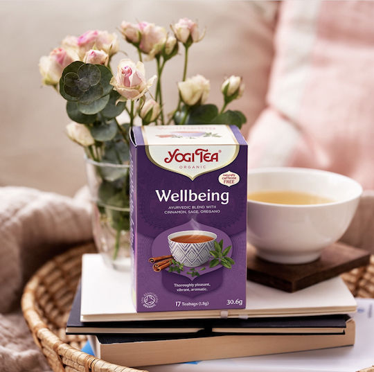 Yogi Tea Μαύρο Τσάι Βιολογικό Προϊόν Wellbeing 17 Φακελάκια 520.2gr
