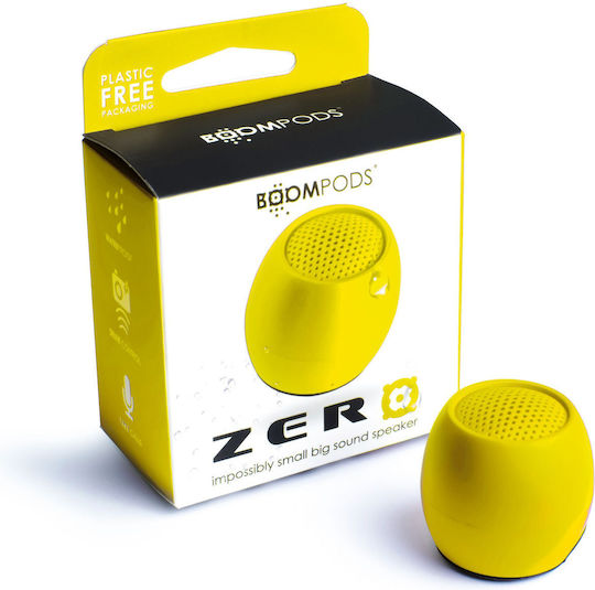 Boompods Zero Bluetooth Speaker 3W with Battery Life up to 5 hours Yellow
