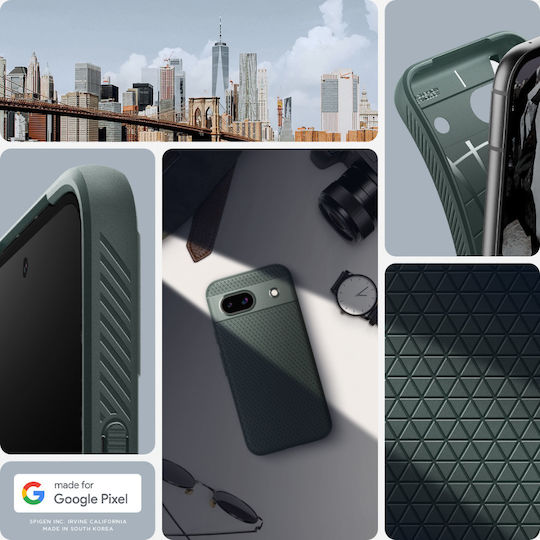 Spigen Liquid Air Back Cover Silicone Green (Google Pixel 8a)