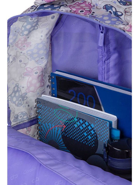 Coolpack Alan Weißer Hase Schüler Rucksack mit Rädern