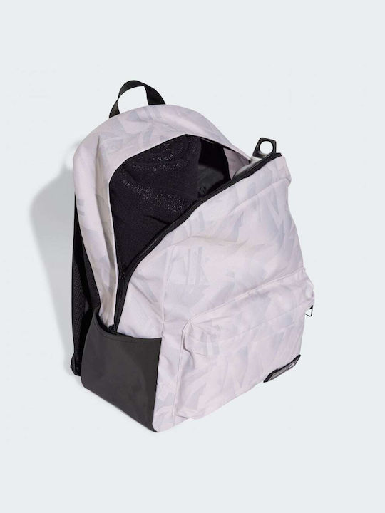 Adidas Classic Graphic Backpack Grey Two Chalk White