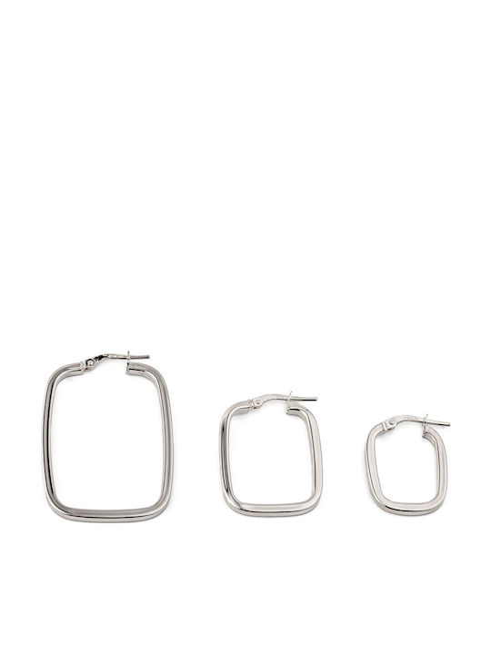 George Art Jewels Earrings Hoops made of Silver