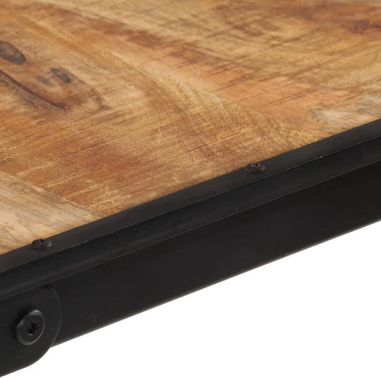 Table Bar from Solid Wood Raw Mango Mango wood masseuse 60x55x107cm