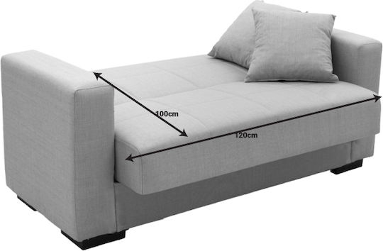 Vox Cu două locuri Canapea Pat cu Spațiu de Depozitare Light Anthracite 155x85x83cm.