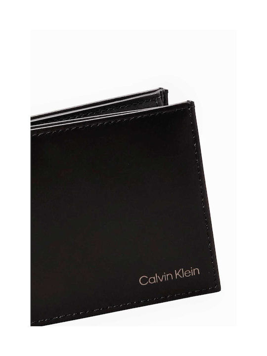 Calvin Klein Δερμάτινο Ανδρικό Πορτοφόλι Μαύρο