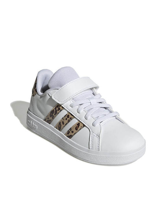 GRAND COURT 2.0 EL C Παιδικά Sneakers με Σκρατς Λευκά