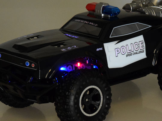 Large Police Monster Truck Controlled Car Remote Control Lighting Rc0626