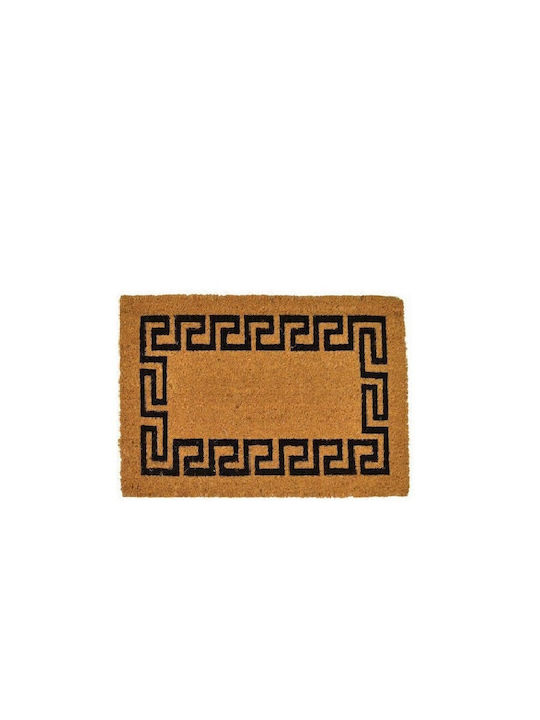 Coconut Fiber Doormat Μαίανδρο Καφέ-Μαύρο 45x75εκ.