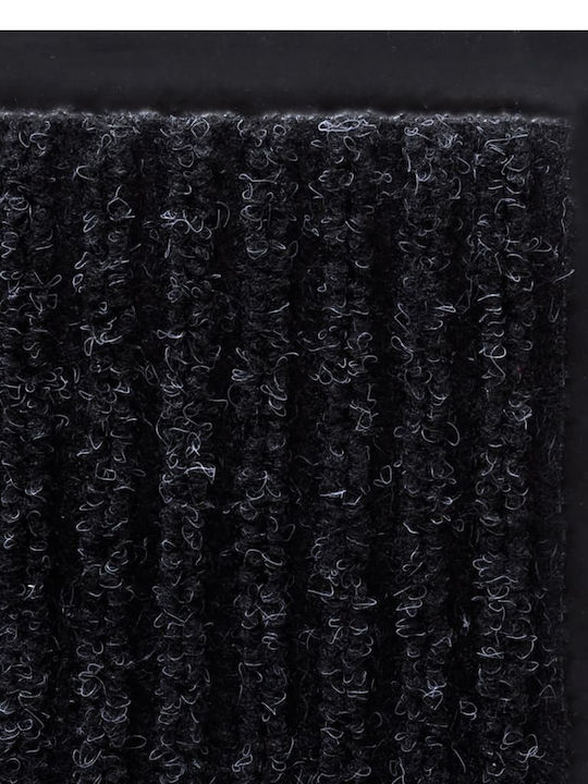 vidaXL Entrance Mat Straw with Anti-slip Backing Black 160x220cm