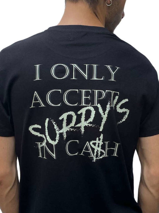 T-shirt Μαύρο