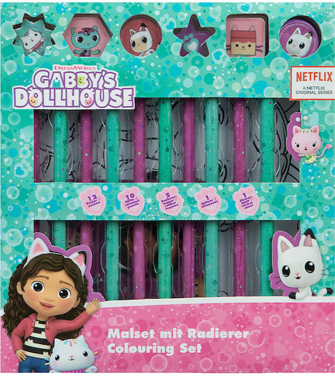 Gim Gabbys Dollhouse Colouring Set Gabby S Dollhouse 316-40746