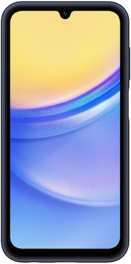 Samsung Back Cover Σιλικόνης με Υποδοχή για Κάρτες Blue Black (Samsung Galaxy A15)