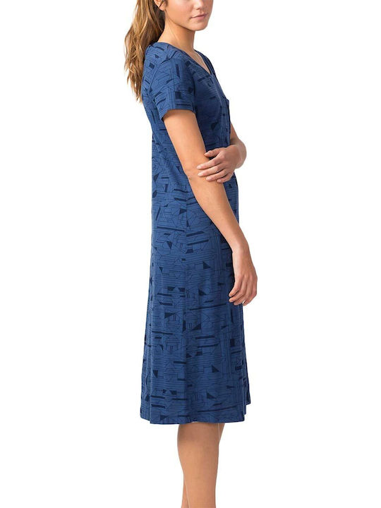 Skunkfunk Midi Dress Blue