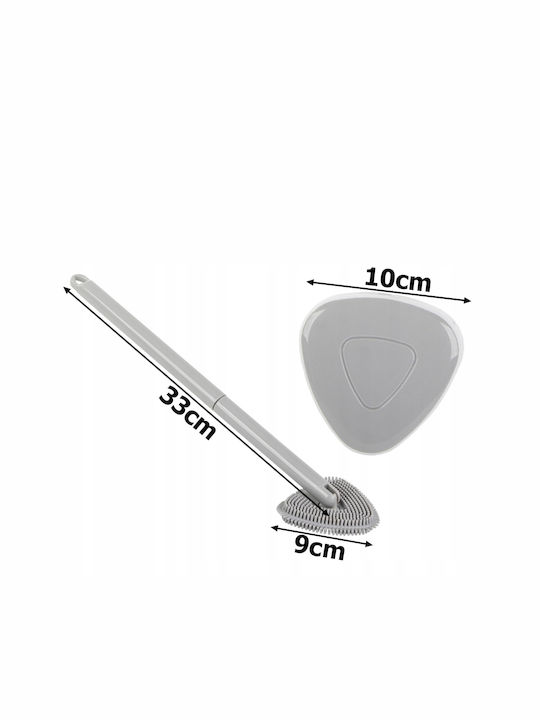 Plastic Toilet Brush Gray