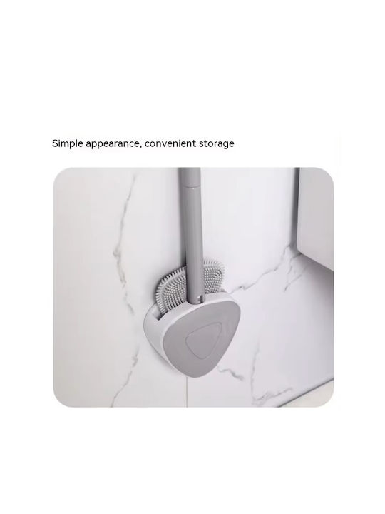 Plastic Toilet Brush Gray