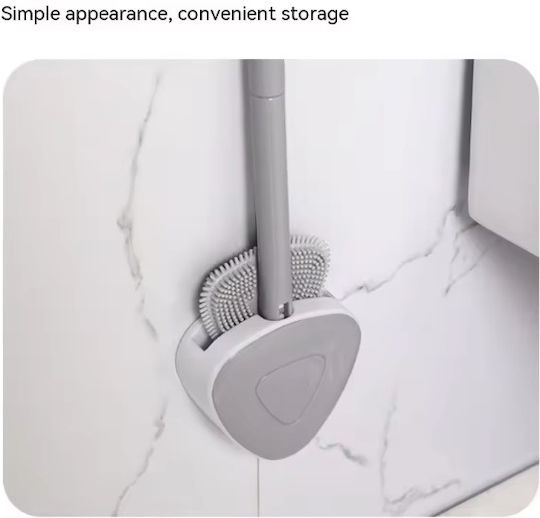 Kunststoff Badezimmer Toilettenbürste Gray