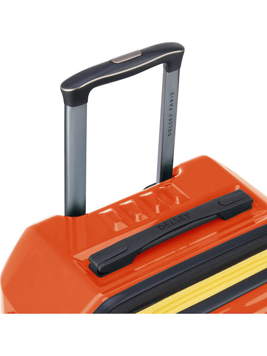 Rempart Μεγάλη Βαλίτσα Ταξιδίου Σκληρή Orange με 4 Ρόδες Ύψους 80εκ.