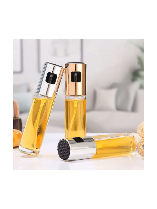 Keskor Cutie de ulei Seturi de dozatoare pentru ulei și oțet Sticlă 100ml Argint