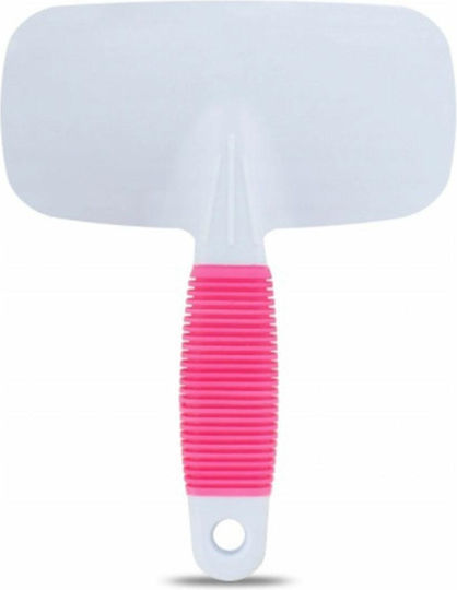Haustier Bürste Kamm Set Zola Kunststoff Metall 9,7x14 cm Pink Weiß