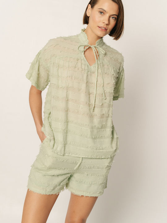 Edward Jeans Women's Set with Shorts Green