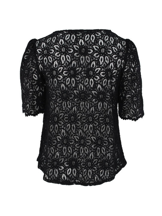 Black Lace Blouse