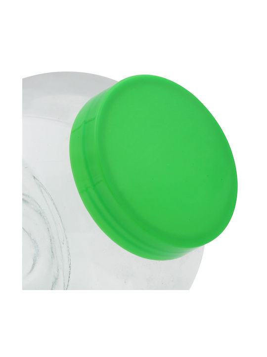 Keskor Set 1buc Borcane Utilizare Generală cu capac Sticlă Green 1700ml