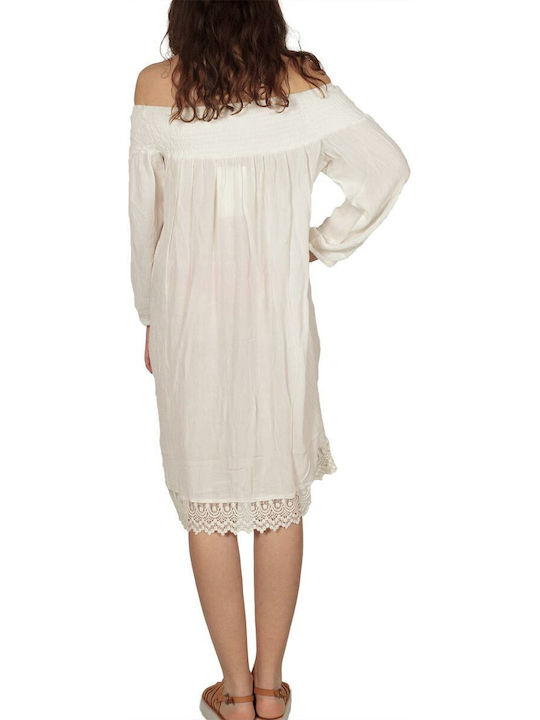 Soft Rebels Summer Dress White