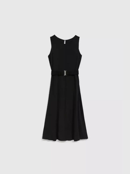 Make your image Midi Dress Black