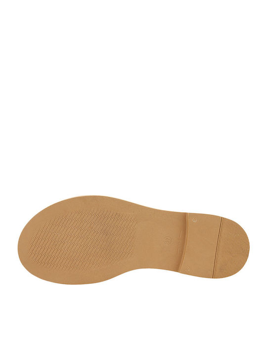 Nishin Leather Women's Flat Sandals Rose Gold