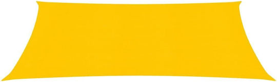 vidaXL Ορθογώνιο Πανί Σκίασης Κίτρινο 3.5x5m 160gr/m²