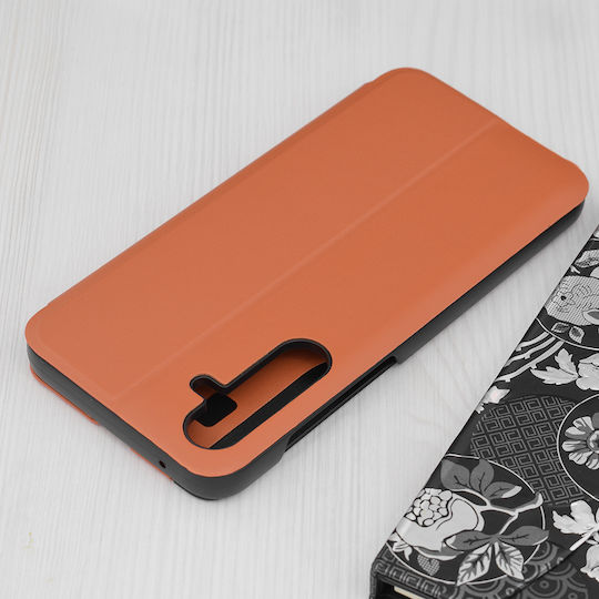 Techsuit Efold Buchen Sie Kunststoff / Synthetisches Leder Orange (Samsung Galaxy A55 5G)