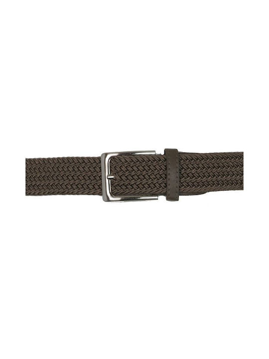 Privato 0001-2 Men's Woven Khaki Belt