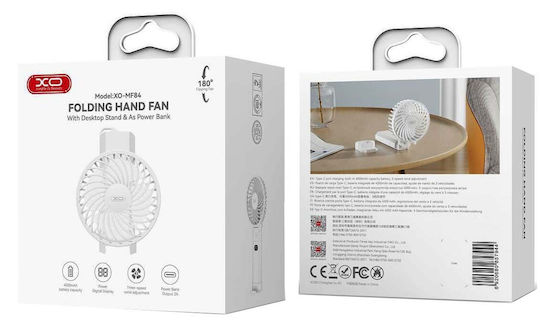 Xo Mf84 Faltbarer Handventilator mit Ladestation 4000mAh