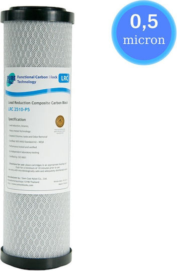 Filtrato Water Filtration System Single Under Sink Micron ½" with Faucet & Replacement Filter 57-0030/LRCP5