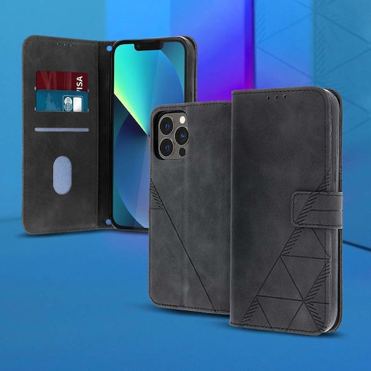 TelForceOne Back Cover Δερματίνης Μαύρο (iPhone 14 Pro Max)