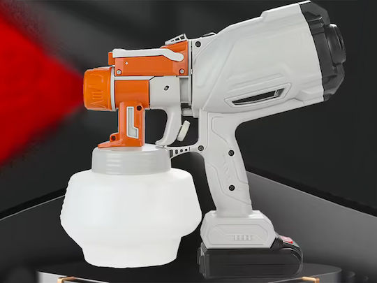 ZK11143QWS10 Ηλεκτρικό Πιστόλι Βαφής 24V με Δοχείο 1.2lt